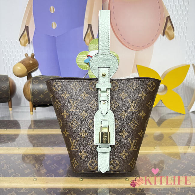 Kitlife Louis Vuitton All In BB Bag Brown & Green N30028 16x18x12cm  - 1