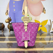 Kitlife Louis Vuitton All In BB Bag Pink Denim M27626 16x18x12cm - 6