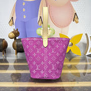 Kitlife Louis Vuitton All In BB Bag Pink Denim M27626 16x18x12cm - 2