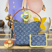 Kitlife Louis Vuitton All In BB Bag Blue Denim M27626 16x18x12cm  - 1