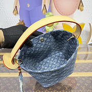 Kitlife Louis Vuitton All In BB Bag Blue Denim M27626 16x18x12cm  - 6