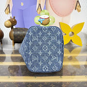 Kitlife Louis Vuitton All In BB Bag Blue Denim M27626 16x18x12cm  - 5