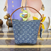 Kitlife Louis Vuitton All In BB Bag Blue Denim M27626 16x18x12cm  - 4