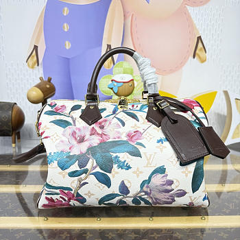 Kitlife Louis Vuitton Speedy Soft 30 Bag Monogram Dune Floral Pattern M29066 30x17x21cm
