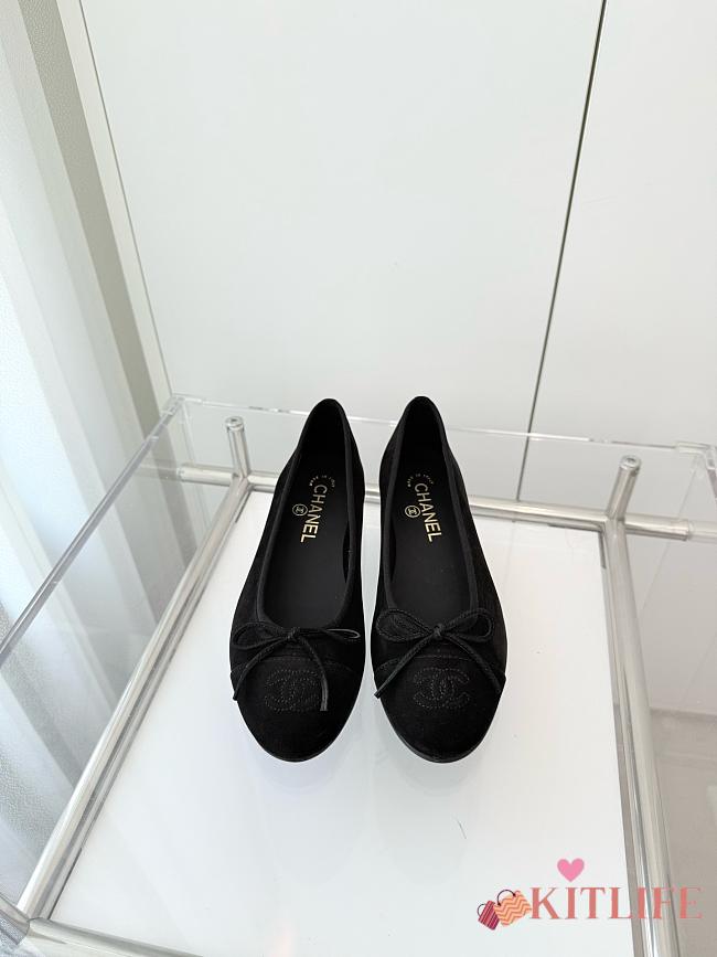 Kitlife Chanel Classic Ballet Flats Shoes Black - 1