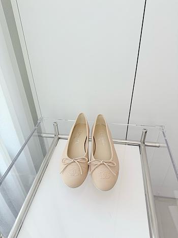 Kitlife Chanel Classic Ballet Flats Shoes Beige