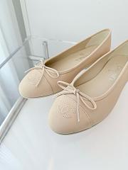 Kitlife Chanel Classic Ballet Flats Shoes Beige - 3