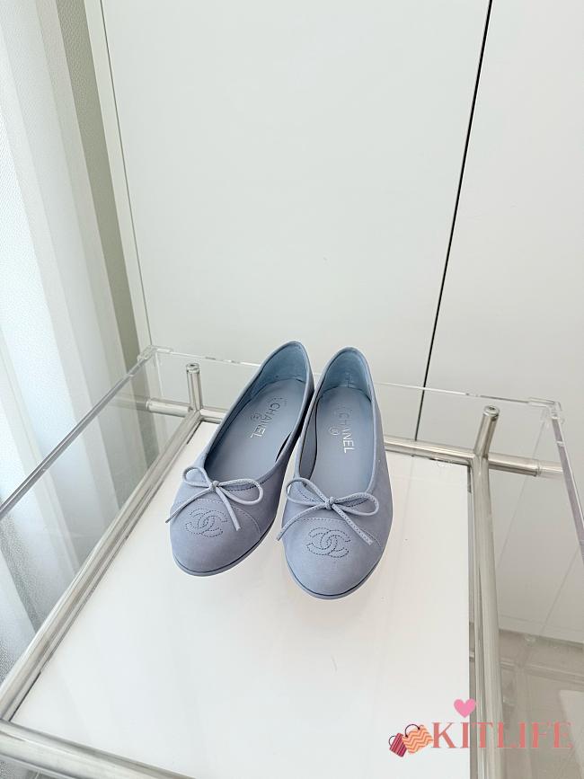 Kitlife Chanel Classic Ballet Flats Shoes Grey - 1
