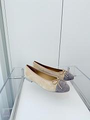 Kitlife Chanel Classic Ballet Flats Shoes Beige & Grey - 6