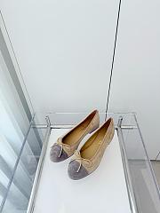 Kitlife Chanel Classic Ballet Flats Shoes Beige & Grey - 3