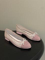 Kitlife Chanel Mesh Bow Ballet Flats Shoes Pink - 1