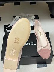Kitlife Chanel Mesh Bow Ballet Flats Shoes Pink - 2