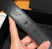 Kitlife Chanel Classic Silver Metal Double C Logo Black Quited Lambskin Belt 30mm  - 2