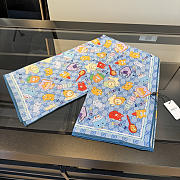 Kitlife Gucci Kawaii GG Supreme Siilk Scarf Blue 90x90cm - 4