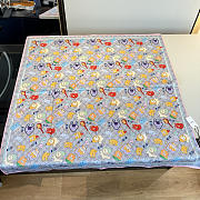 Kitlife Gucci Kawaii GG Supreme Siilk Scarf Beige 90x90cm  - 4