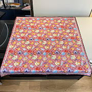 Kitlife Gucci Kawaii GG Supreme Siilk Scarf Red 90x90cm  - 3