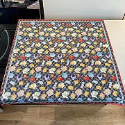 Kitlife Gucci Kawaii GG Supreme Siilk Scarf Black 90x90cm  - 2