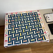 Kitlife Chanel Twill Silk Scarf Dark Blue Multicolor 90x90cm - 1