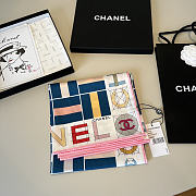 Kitlife Chanel Twill Silk Scarf Dark Blue Multicolor 90x90cm - 4