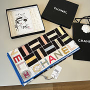 Kitlife Chanel Twill Silk Scarf Black Multicolor 90x90cm  - 2