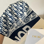 Kitlife Dior J'adior Silk Scarf Blue & White 90x90cm - 6