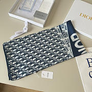 Kitlife Dior J'adior Silk Scarf Blue & White 90x90cm - 3
