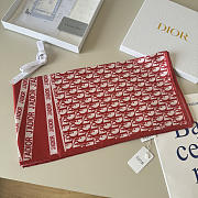 Kitlife Dior J'adior Silk Scarf Red & White 90x90cm - 4