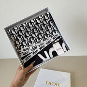 Kitlife Dior J'adior Silk Scarf Black & White 90x90cm  - 4