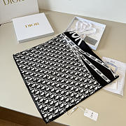 Kitlife Dior J'adior Silk Scarf Black & White 90x90cm  - 3