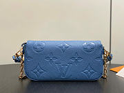 Kitlife Louis Vuitton Wallet On Chain Ivy Blue M27755 23.5x12x4.3cm - 3