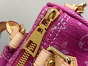 Kitlife Louis Vuitton Nano Speedy Bag Denim Pink Monogram M27603 16x10x7.5cm  - 4