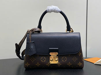 Kitlife Louis Vuitton Madeleine BB Bag Monogram Black Coated Canvas M27511 24.5x16x8cm