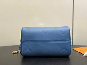 Kitlife Louis Vuitton Speedy Bandouliere 20 Bag Blue Monogram Empreinte Leather M28316 20.5x13.5x12cm  - 5