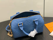 Kitlife Louis Vuitton Speedy Bandouliere 20 Bag Blue Monogram Empreinte Leather M28316 20.5x13.5x12cm  - 3