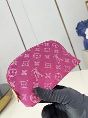 Kitlife Louis Vuitton Pochette Cosmétique PM Bag Pink Denim M28050 19x12x6cm - 6