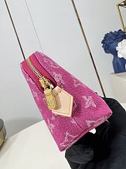 Kitlife Louis Vuitton Pochette Cosmétique PM Bag Pink Denim M28050 19x12x6cm - 4