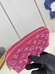 Kitlife Louis Vuitton Pochette Cosmétique PM Bag Pink Denim M28050 19x12x6cm - 2