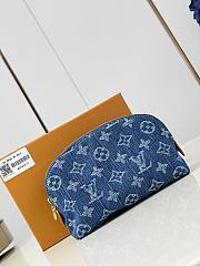 Kitlife Louis Vuitton Pochette Cosmétique PM Bag Blue Denim M28050 19x12x6cm - 1
