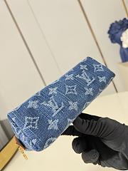 Kitlife Louis Vuitton Pochette Cosmétique PM Bag Blue Denim M28050 19x12x6cm - 5