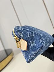Kitlife Louis Vuitton Pochette Cosmétique PM Bag Blue Denim M28050 19x12x6cm - 2