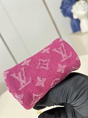 Kitlife Louis Vuitton Trousse Speedy Wallet Pink Denim M28050 11x7.5x6cm - 2