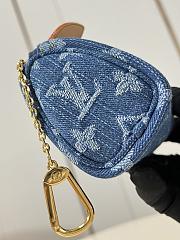 Kitlife Louis Vuitton Trousse Speedy Wallet Blue Denim M28050 11x7.5x6cm - 6