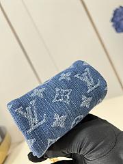 Kitlife Louis Vuitton Trousse Speedy Wallet Blue Denim M28050 11x7.5x6cm - 5