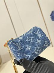 Kitlife Louis Vuitton Trousse Speedy Wallet Blue Denim M28050 11x7.5x6cm - 3