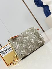 Kitlife Louis Vuitton Trousse Speedy Wallet Green Denim M27604 11x7.5x6cm - 1