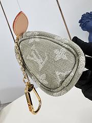 Kitlife Louis Vuitton Trousse Speedy Wallet Green Denim M27604 11x7.5x6cm - 4