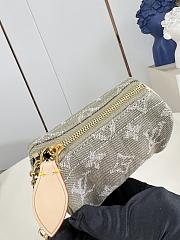 Kitlife Louis Vuitton Trousse Speedy Wallet Green Denim M27604 11x7.5x6cm - 3
