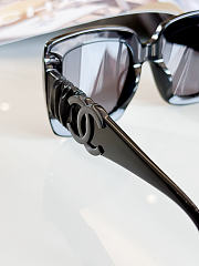 Kitlife Chanel acetate Calfskin Polarized Square Sunglasses 5473-Q Black - 4