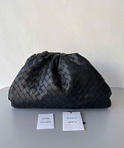 Kitlife Bottega Veneta Pouch Black Intrecciato Leather 576175 38x20x8.5cm - 1
