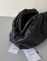 Kitlife Bottega Veneta Pouch Black Intrecciato Leather 576175 38x20x8.5cm - 3